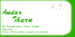 andor thurn business card